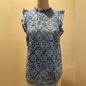 Jcrew Eyelet top with camisole